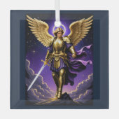 St. Michael der Erzengel römisch-katholisch Ornament Aus Glas (Vorderseite)
