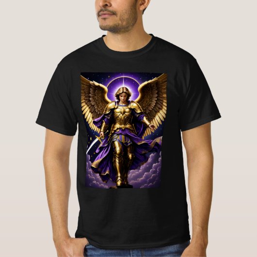 St. Michael der Erzengel römisch-katholisch T-Shirt (Vorderseite)