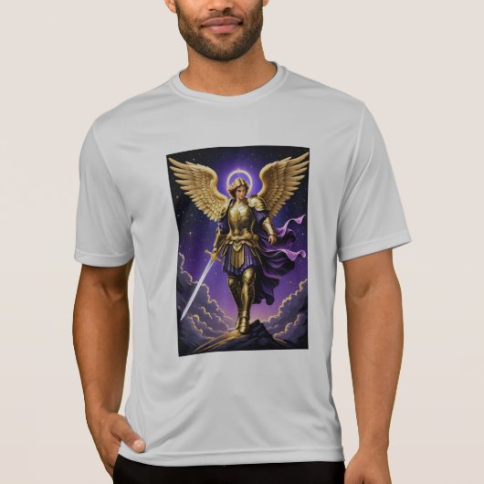 St. Michael der Erzengel römisch-katholisch T-Shirt (Vorderseite)