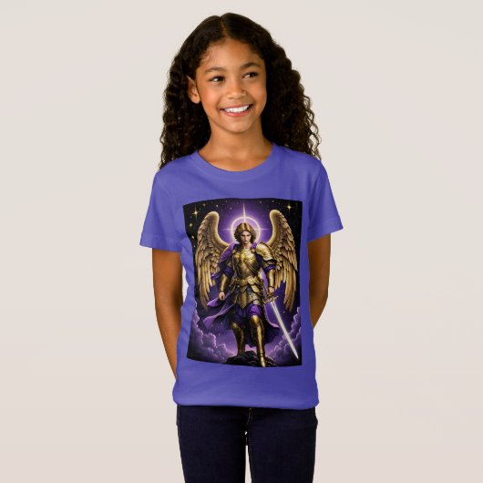 St. Michael der Erzengel römisch-katholisch T-Shirt (Vorne ganz)