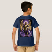 St. Michael der Erzengel römisch-katholisch T-Shirt (Schwarz voll)