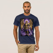 St. Michael der Erzengel römisch-katholisch T-Shirt (Vorne ganz)