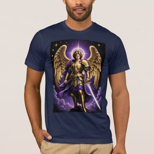 St. Michael der Erzengel römisch-katholisch T-Shirt (Vorderseite)
