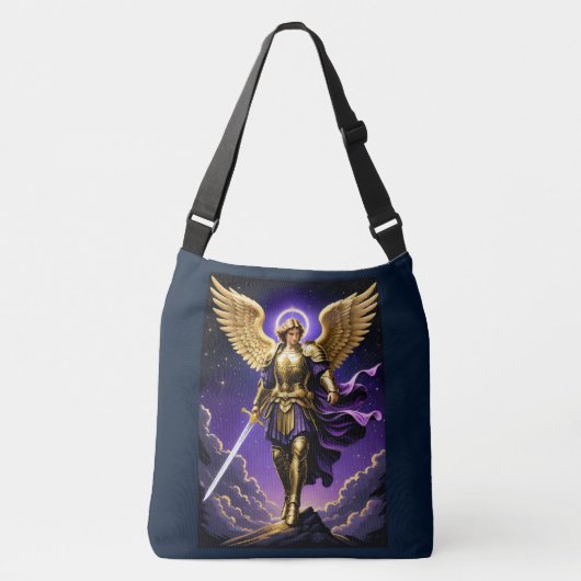 St. Michael der Erzengel römisch-katholisch Tragetaschen Mit Langen Trägern (Vorderseite)