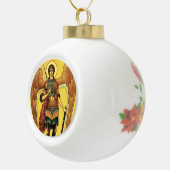 St. Michael der Erzengel Russisches Symbol Keramik Kugel-Ornament (Rechts)