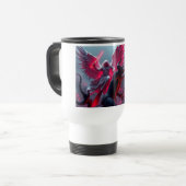 St. Michael der Erzengel Slays Satan Travel Mug Reisebecher (Vorderseite Links)