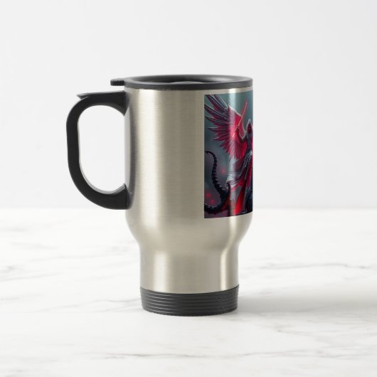 St. Michael der Erzengel Slays Satan Travel Mug Reisebecher (Links)