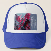 St. Michael der Erzengel Slays Satan Trucker Hat