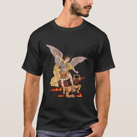 St. Michael der Erzengel T-Shirt (Vorderseite)