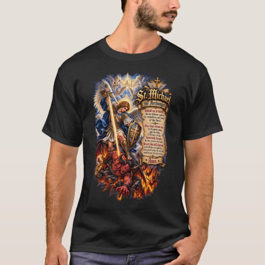 St. Michael der Erzengel T-Shirt (Vorderseite)