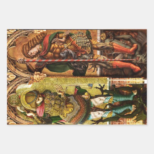 St. Michael der Erzengel und St. George Geschenkpapier Set (Vorderseite 2)