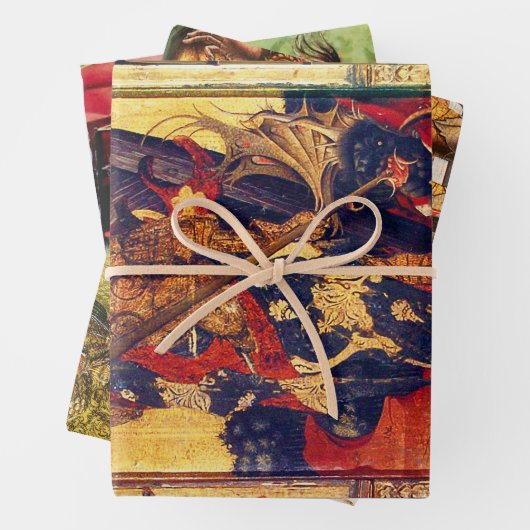 St. Michael der Erzengel und St. George Geschenkpapier Set (Beispiel)