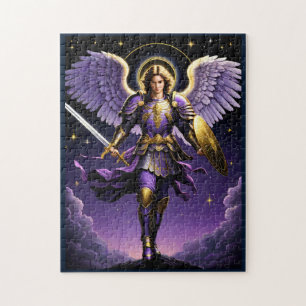 St. Michael der Erzengel verteidige uns Kunst Puzzle