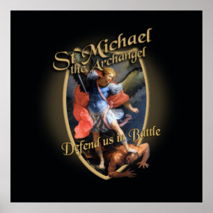 ST MICHAEL DER ERZENGEL VERTEIDIGEN US IM KAMPF POSTER