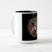ST MICHAEL DER ERZENGEL VERTEIDIGEN US IM KAMPF ZWEIFARBIGE TASSE (Vorderseite Links)