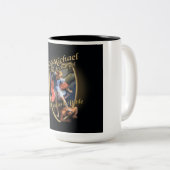 ST MICHAEL DER ERZENGEL VERTEIDIGEN US IM KAMPF ZWEIFARBIGE TASSE (VorderseiteRechts)
