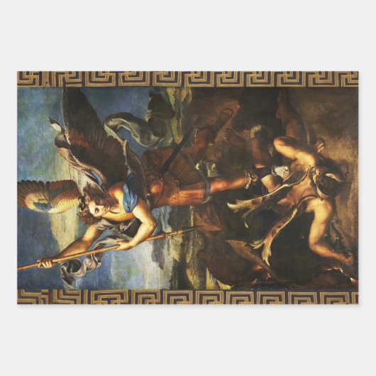 St. Michael der Erzengel von Raffaello Sanzio Geschenkpapier Set (Vorderseite)