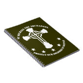 St Michael der Erzengel - weiße Schablone Notizblock (Rechte Seite)