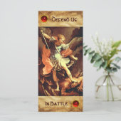 St. Michael, die Erzengel-Gebetskarte (Stehend Vorderseite)