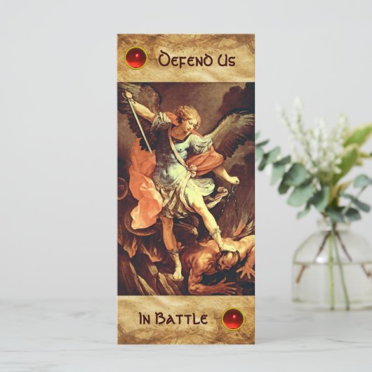 St. Michael, die Erzengel-Gebetskarte (Stehend Vorderseite)