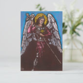 St. Michael, die Erzengel-Gebetskarte Dankeskarte (Stehend Vorderseite)