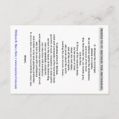 St. Michael, die Erzengel-Gebetskarte Dankeskarte (Rückseite)