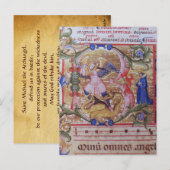 St. Michael, die Erzengel-Gebetskarte Postkarte (Vorne/Hinten)