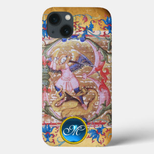 St. Michael, die Erzengel Monogram Antique Floral Case-Mate iPhone Hülle