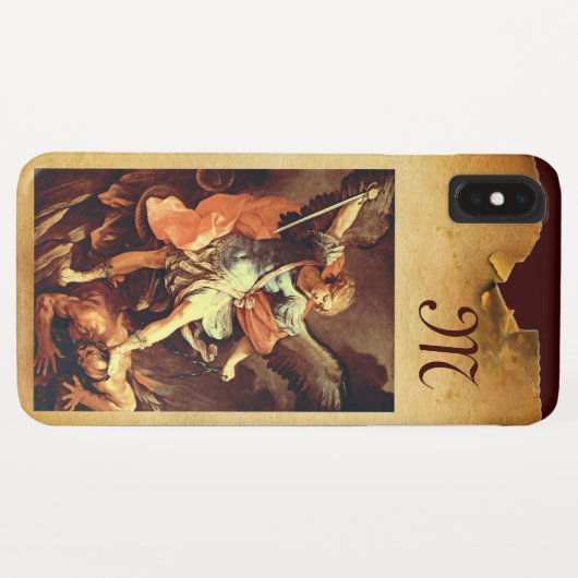 St. Michael die Erzengel Monogram Case-Mate iPhone Hülle (Rückseite (Horizontal))