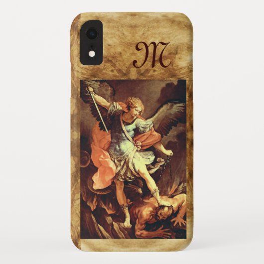 St. Michael die Erzengel Monogram Case-Mate iPhone Hülle (Rückseite)