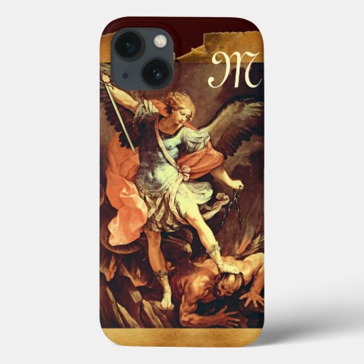 St. Michael die Erzengel Monogram Case-Mate iPhone Hülle (Rückseite)