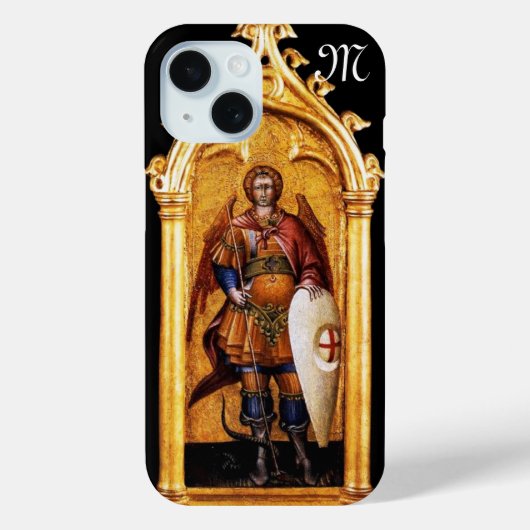 St. Michael die Erzengel Monogram Case-Mate iPhone Hülle (Rückseite)