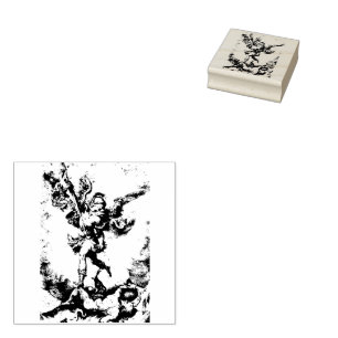 St. Michael, die Erzengel-Rubber-Briefmarke Gummistempel