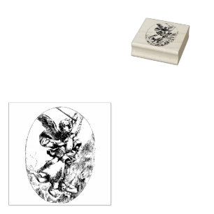 St. Michael, die Erzengel-Rubber-Briefmarke Gummistempel