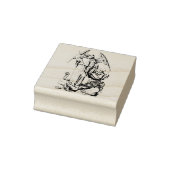 St. Michael, die Erzengel-Rubber-Briefmarke Gummistempel (Stempel)