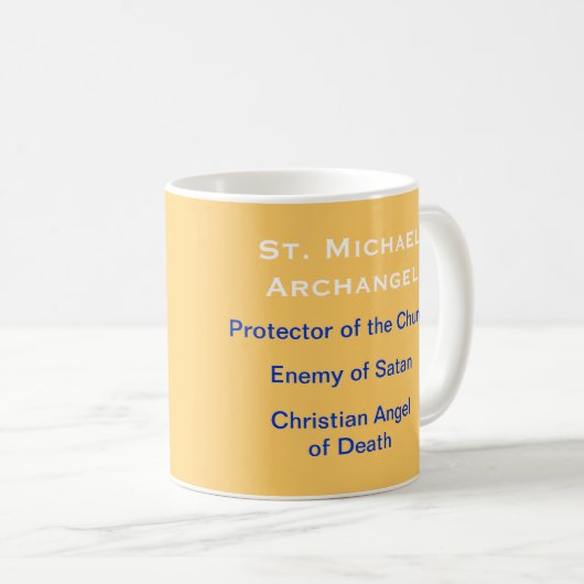 St Michael * die Erzengel-Tasse Kaffeetasse (VorderseiteRechts)