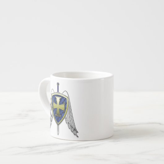 St Michael - Drache-Skala-Schild Espressotasse (Vorderseite Links)
