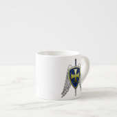 St Michael - Drache-Skala-Schild Espressotasse (Vorderseite Rechts)