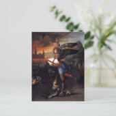 St Michael & Dragon Raphael Postcard Postkarte (Stehend Vorderseite)