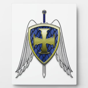 St. Michael - Dragon Scale Shield Fotoplatte
