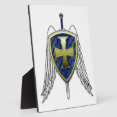 St. Michael - Dragon Scale Shield Fotoplatte (Seite)