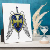 St. Michael - Dragon Scale Shield Fotoplatte (Seite)