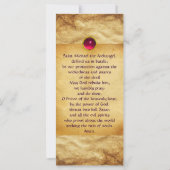 ST. MICHAEL,DRAGON UND JUSTIZ-Belegekarte (Rückseite)