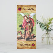 ST. MICHAEL,DRAGON UND JUSTIZ-Belegekarte (Stehend Vorderseite)