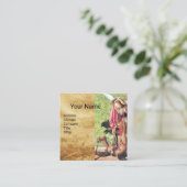 ST. MICHAEL, DRAGON UND JUSTIZ, Braunhaus B Quadratische Visitenkarte (Stehend Vorderseite)