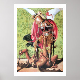 ST. MICHAEL , DRAGON UND JUSTIZ POSTER