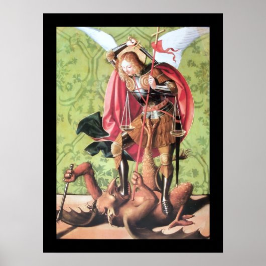 ST. MICHAEL , DRAGON UND JUSTIZ POSTER (Vorne)