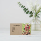 ST. MICHAEL, DRAGON UND JUSTIZ, Rot-Grün-Braun, ab Visitenkarte (Stehend Vorderseite)