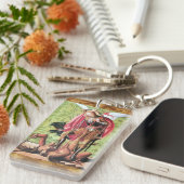 ST. MICHAEL, DRAGON UND JUSTIZ SCHLÜSSELANHÄNGER (Vorderseite rechts)