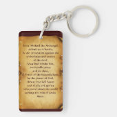 ST. MICHAEL, DRAGON UND JUSTIZ SCHLÜSSELANHÄNGER (Rückseite)